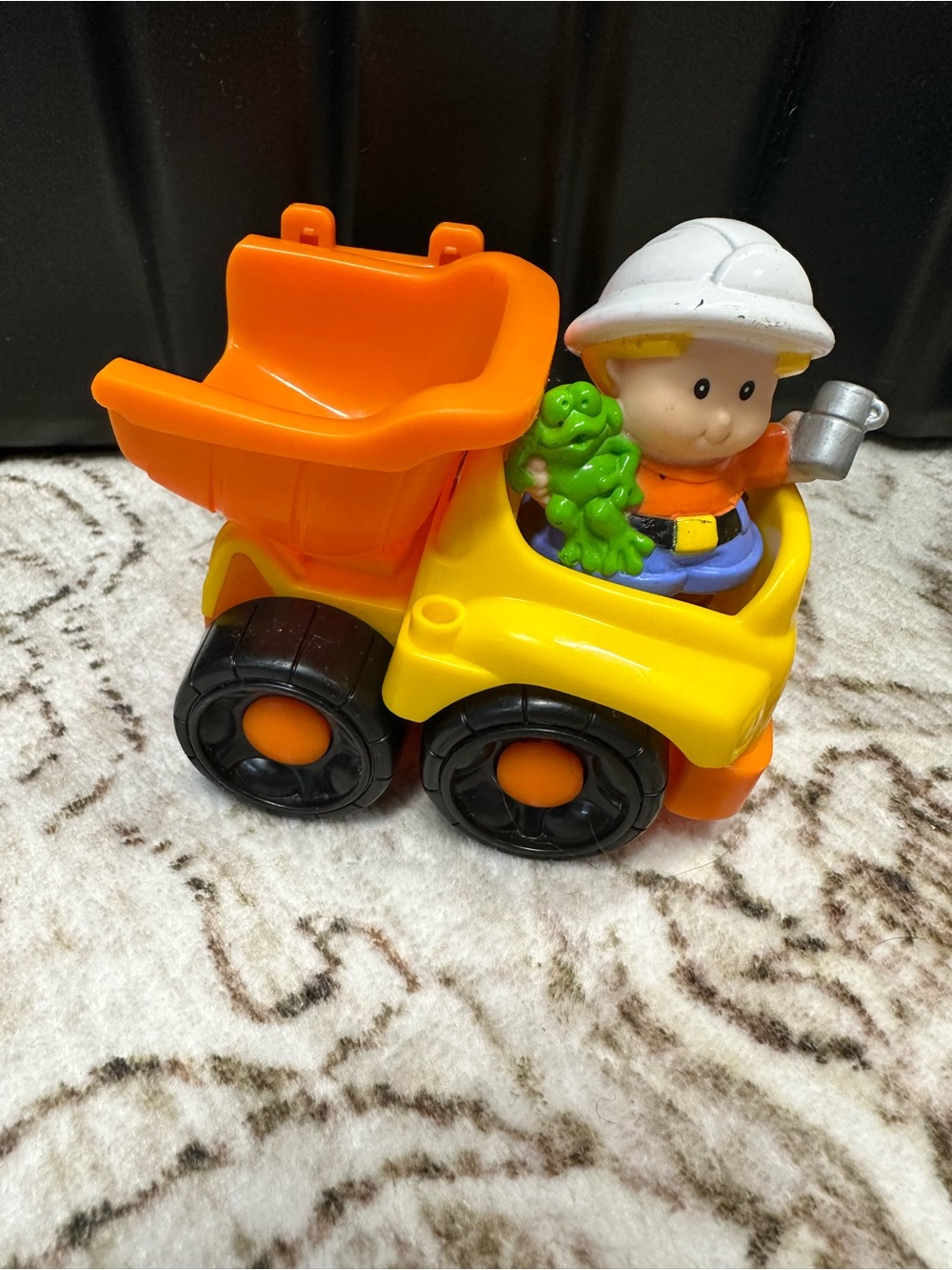 Fisher Price Little People Dump Truck Toy with Removable Driver Figurine